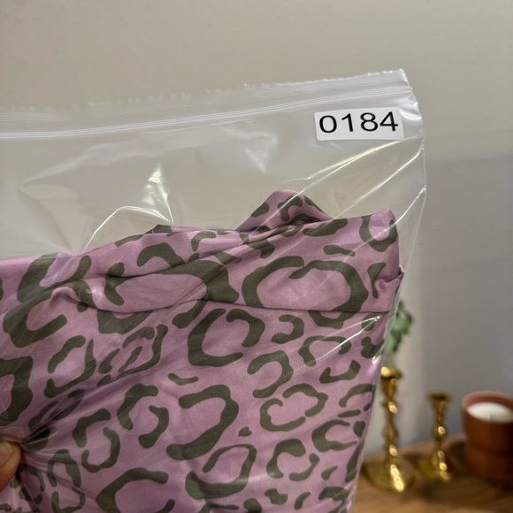 For Love & Lemons NWT Small Animal Print June Mini Dress Babydoll Party Cocktail - Picture 9 of 9